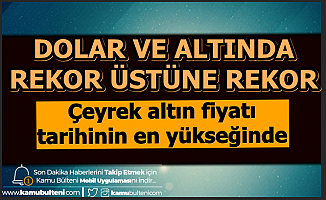 Döviz ve Altın Durdurulamıyor-Çeyrek Altın Tarihi Rekor Kırdı