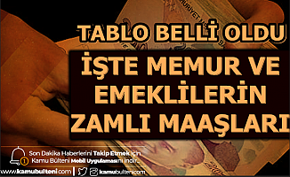 Memur ve SSK-Bağ Kur Emeklilerinin Ocak 2020 Zamlı Maaşı (Polis-Öğretmen-Hemşire-Doktor)