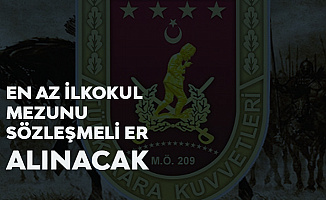 2020 Yılı Sözleşmeli Er Alımı Duyurusu Yayımlandı! Kara Kuvvetlerine En Az İlkokul Mezunu Sözleşmeli Er Alımı Yapılacak