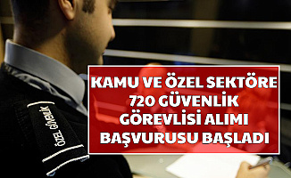 İŞKUR'dan Kamu ve Özel Sektöre 720 Güvenlik Görevlisi Alımı 2500-3500 TL Maaşla 2020