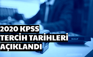 KPSS 2020/1 ve 2020/2 Tercih Tarihleri Açıklandı (KPSS Başvuru ve Sınav Tarihi Lise-Önlisans-Lisans)