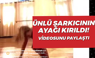 Ünlü Şarkıcının Dans Ederken Ayağı Kırıldı! Videoda Kırık Sesi Duyuluyor...