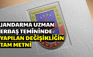 Jandarma Uzman Erbaş Alımındaki Değişikliğin Tam Metni Yayımlandı 2020