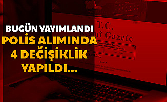 Polis Alımında Değişiklik Yapıldı - POMEM PAEM PMYO