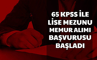 65 KPSS ile Belediye Memuru Alımı Başvurusu Başladı