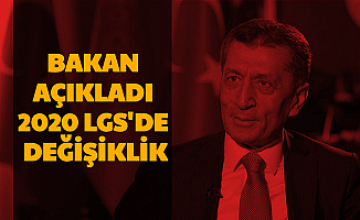 Ziya Selçuk Açıkladı: 2020 LGS'de Değişiklik (Liselere Giriş Sınavı Nasıl Yapılacak Maske Olacak mı?)