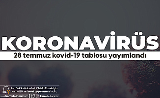 28 Temmuz Türkiye Koronavirüs Güncel Tablosu Yayımlandı
