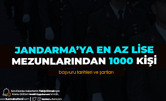Jandarma'ya En Az Lise Mezunlarından Astsubay Adayı Öğrenci Alımı Başvuruları Sürüyor