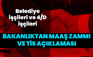 Son Dakika... Bakanlıktan Maaş Zammı ve TİS Açıklaması 2020 (Taşerondan Kadroya Geçen İşçiler)