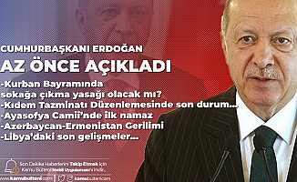 Son Dakika! Cumhurbaşkanı Erdoğan'dan Kıdem Tazminatı, Kurban Bayramı ve Ayasofya Camii Açıklamaları