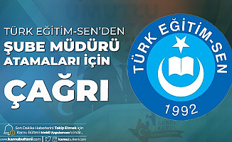 Türk Eğitim-Sen: MEB Vakit Geçmeden Yeni Bir Sınavla Şube Müdürü Atamalarını Yapmalıdır