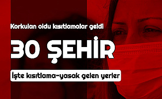 32 Şehirde Kısıtlamalar Başladı (65 Yaş, Düğün, Taziye, Toplu Taşıma, Pazar Yerleri)
