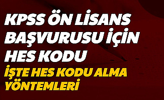 KPSS Ön Lisans Başvurusu İçin HES Kodu-İşte E Devlet ve SMS ile HES Kodu Alma
