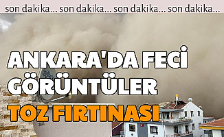 Son Dakika Haberi... Ankara Polatlı'dan Feci Görüntüler Geldi: Kum-Toz Fırtınası Oldu