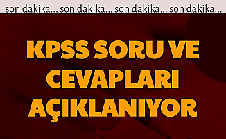 KPSS Soru ve Cevapları Yayımlanıyor (Genel Kültür Genel Yetenek, Eğitim Bilimleri, Alan Bilgisi)