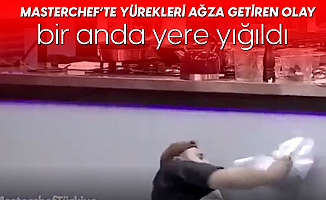 Masterchef'te Yürekleri Ağza Getiren Olay! Bir Anda Yere Yığıldı