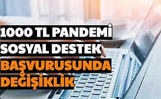 1000 TL Pandemi Sosyal Destek Başvurusunda Değişiklik-İşte e Devlet Başvurusundaki Değişiklik