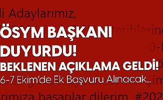 2020 EKPSS Ek Başvuru Duyurusu Geldi