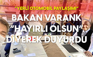Bakan Varank'tan Yerli Otomobil Paylaşımı: Hayırlı Olsun