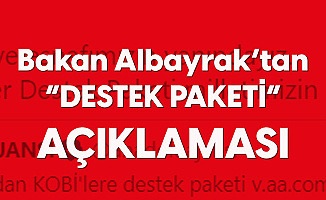 Hazine ve Maliye Bakanı Albayrak'tan 'Destek Paketi' Açıklaması