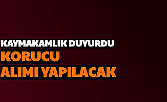 Son Dakika: 10 Korucu Alımı Yapılacak