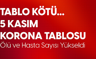 5 Kasım Korona Tablosu Yayımlandı