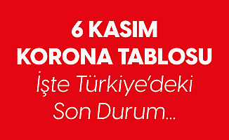6 Kasım Koronavirüs Tablosu Yayımlandı! Türkiye'de Son Durum...