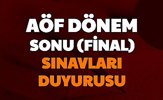 Açıköğretim Sınavları İçin Yeni Duyuru 2020 (Anadolu Üniversitesi-AUZEF Ata AÖF)