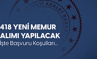 Adalet Bakanlığı'na 418 Memur Alımı Yapılacak! Başvuru İşlemleri Sürüyor