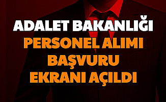 Adalet Bakanlığı Personel Alımı Başvuru Ekranı Açıldı (CTE İKM, Katip Alımı Ne Zaman?)