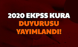 Kılavuz Yayımlandı: EKPSS Kura ile Yapılacak Yerleştirmelerin Başvurusu Başladı