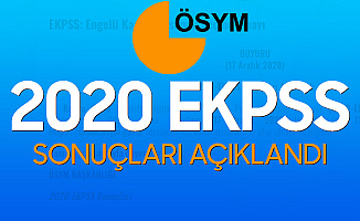 2020 EKPSS Sonuçları Açıklandı