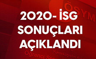 2020 İSG Sınav Sonuçları Açıklandı