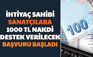 Başvuru Başladı: Sanatçılara 1000 TL Pandemi Nakdi Destek Parası Verilecek