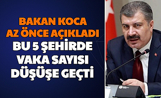 Fahrettin Koca Açıkladı: Bu 5 Şehirde Vaka Sayıları Düşüşe Geçti