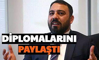 Hamza Yerlikaya Diplomalarının Fotoğrafını Paylaştı