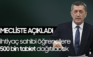 Milli Eğitim Bakanı Ziya Selçuk'tan 500 Bin Tablet Açıklaması