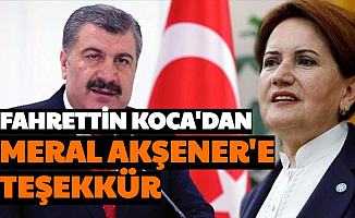 Akşener'in Açıklamasına Fahrettin Koca'dan Teşekkür