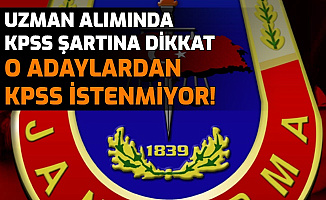 Jandarma 5000 Uzman Erbaş Alımına O Adaylar KPSS'siz Başvurabiliyor