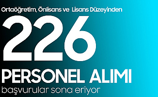 Ortaöğretim, Önlisans ve Lisans Düzeyinden Sözleşmeli Personel Alımı Başvuruları Sona Eriyor