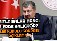 Bilim Kurulu Bitti: Kısıtlamalar Hangi İllerde Kalkıyor... Fahrettin Koca'dan Açıklama