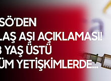 DSÖ'den AstraZeneca'nın Koronavirüs Aşısına İlişkin Flaş Açıklama: 18 Yaş Üstü Tüm Yetişkinlerde...