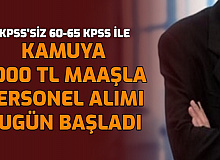 En Az Ortaöğretim: KPSS'siz ve 60-65 KPSS ile Personel Alımı Bugün Başladı