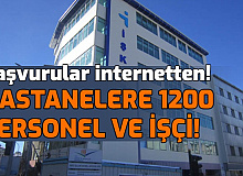 Hastanelere Türkiye Geneli 1200'den Fazla Personel ve İşçi Alımı