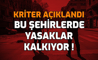 Sokağa Çıkma Yasağı, Düğünler, Kahvehaneler, Restoran Kısıtlamaların Kaldırılması İçin Kriter Açıklandı