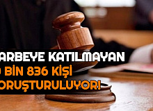 Açığa Alınanlarla İlgili Açıklama: Darbeye Katılmayan 10 Bin 936 Kişiye FETÖ Soruşturması