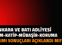 Ankara Adliyesi Ankara Batı Adliyesi İKM, İcra - Zabıt Katibi, Mübaşir, Güvenlik Alımı Sonuçları Açıklandı mı | Adalet Bakanlığı CTE Personel Alımı Sonuçları 2021