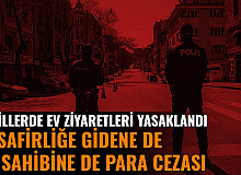 Bu İl ve İlçelerde Ev Ziyaretleri Yasaklandı: Misafire de Ev Sahibine de Para Cezası