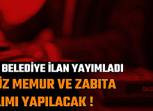 Bugün Yayımlandı: İki Belediyeye 4500 TL Maaşla Zabıta Memuru ve Düz Memur Alımı Yapılacak