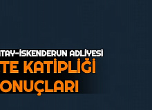 Hatay ve İskenderun Adliyesi Cezaevi Katipliği Sonuçları Açıklandı